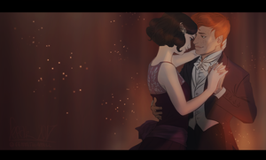  Newt/Tina Drawing - I Trust te Know How To Waltz