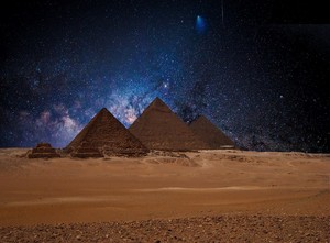  PYRAMIDS EGYPT BLUE NIGHTS