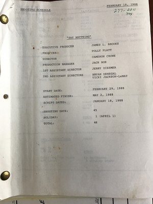  Say Anything Movie Script
