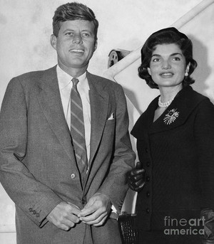  Senator John And Jacqueline Kennedy Back In 1955