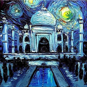  Starry Night Over Taj Mahal