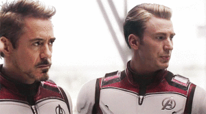  Steve Rogers and Tony Stark in Avengers: Endgame