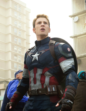 Steve Rogers plus Captain America suits 