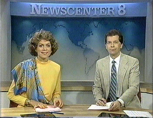  televisão Anchors Lorie Vick And Dick Russ