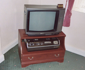 Television And VCR Set