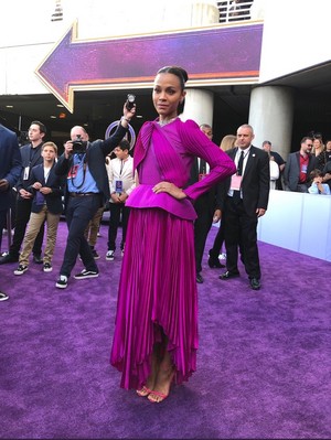  Zoe Saldana at the Avengers: Endgame World Premiere in Los Angeles (April 22nd, 2019)