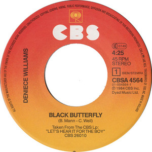  1984 Release, Black Butterfly, On 45 RPM