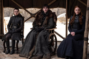  8x06 - The Iron 왕좌, 왕위 - Arya, Bran and Sansa
