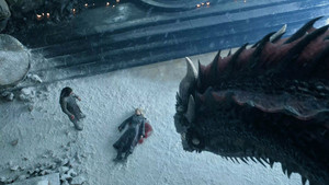  8x06 - The Iron trône - Jon, Daenerys and Drogon