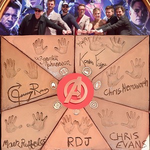  Avengers OG 6 handprints from handprint ceremony