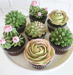  Cactus cupcake