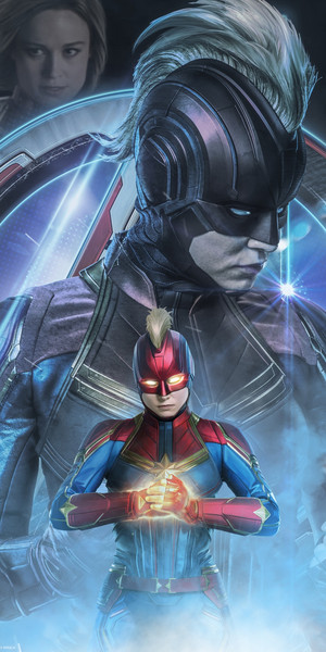 Captain Marvel character poster art