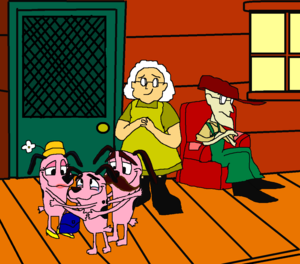  Courage the Cowardly Dog Parents Reunion Family.