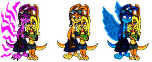 Dark and Light Daxter and Tess the Ottsel