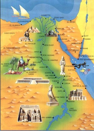  EGYPT MAP