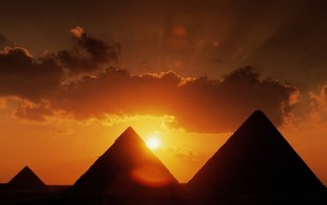  GIZA EGYPT SUNSET