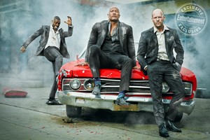  Hobbs and Shaw - Entertainment Weekly Photoshoot - Idris Elba, Dwayne Johnson, and Jason Statham