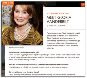  Interview With Gloria Vanderbilt