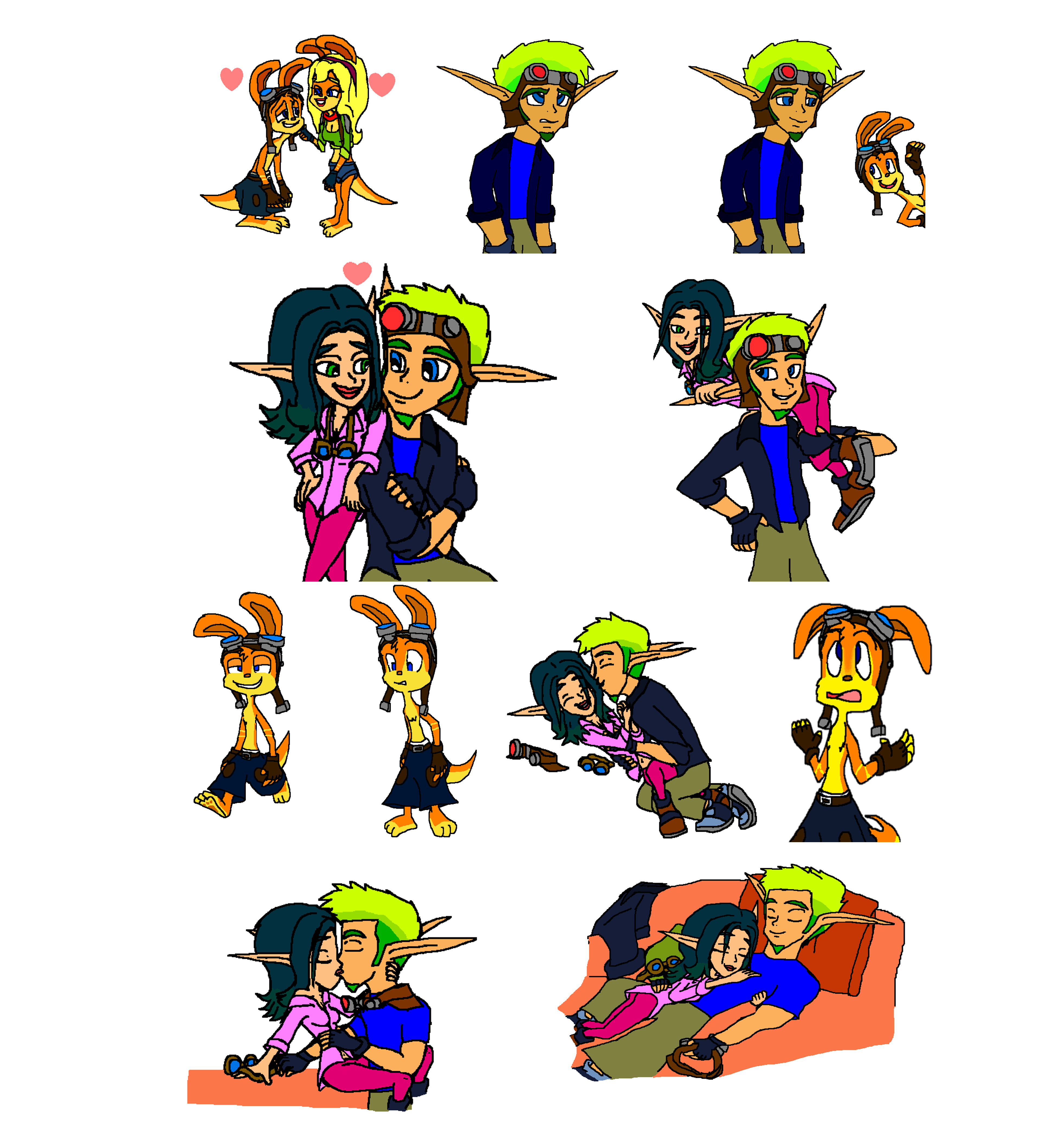 Jak and Daxter (Keira and Tess) Love and Distrub