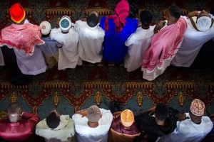  Faithful Muslims during Jummah Masjid (Friday Prayer) at Mosque