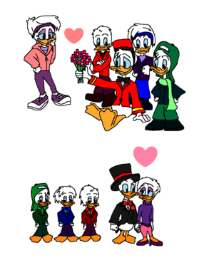  Quack Pack (Donald margarida Huey Dewey and Louie)