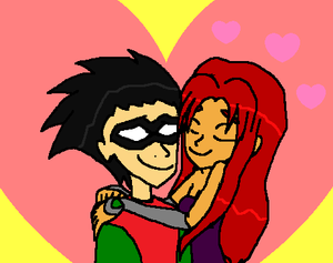 Shine of the Planet Love Robin and Starfire