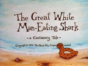  The Great White Man-Eating tiburón titlecard