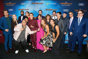 The cast of Spider-Man: Far From ホーム at the world premiere in Hollywood, CA (June 26, 2019)