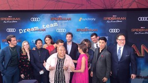 The cast of Spider-Man: Far From Home at the world premiere in Hollywood, CA (June 26, 2019)
