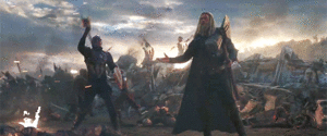  Thor and Captain America -Avengers: Endgame (2019)