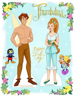 Thumbelina Paper Dolls