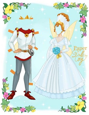  Thumbelina Paper poupées