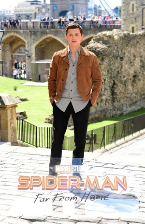  Tom in Лондон for Spider-Man: Far From Главная promotion - June 17, 2019