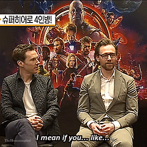  Tom w/Benedict Cumberbatch: What super powers would wewe like?
