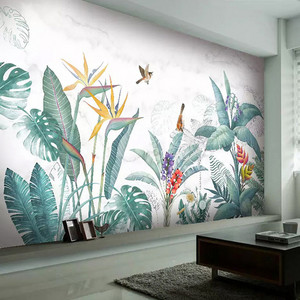  Tropical Plant mural Mural