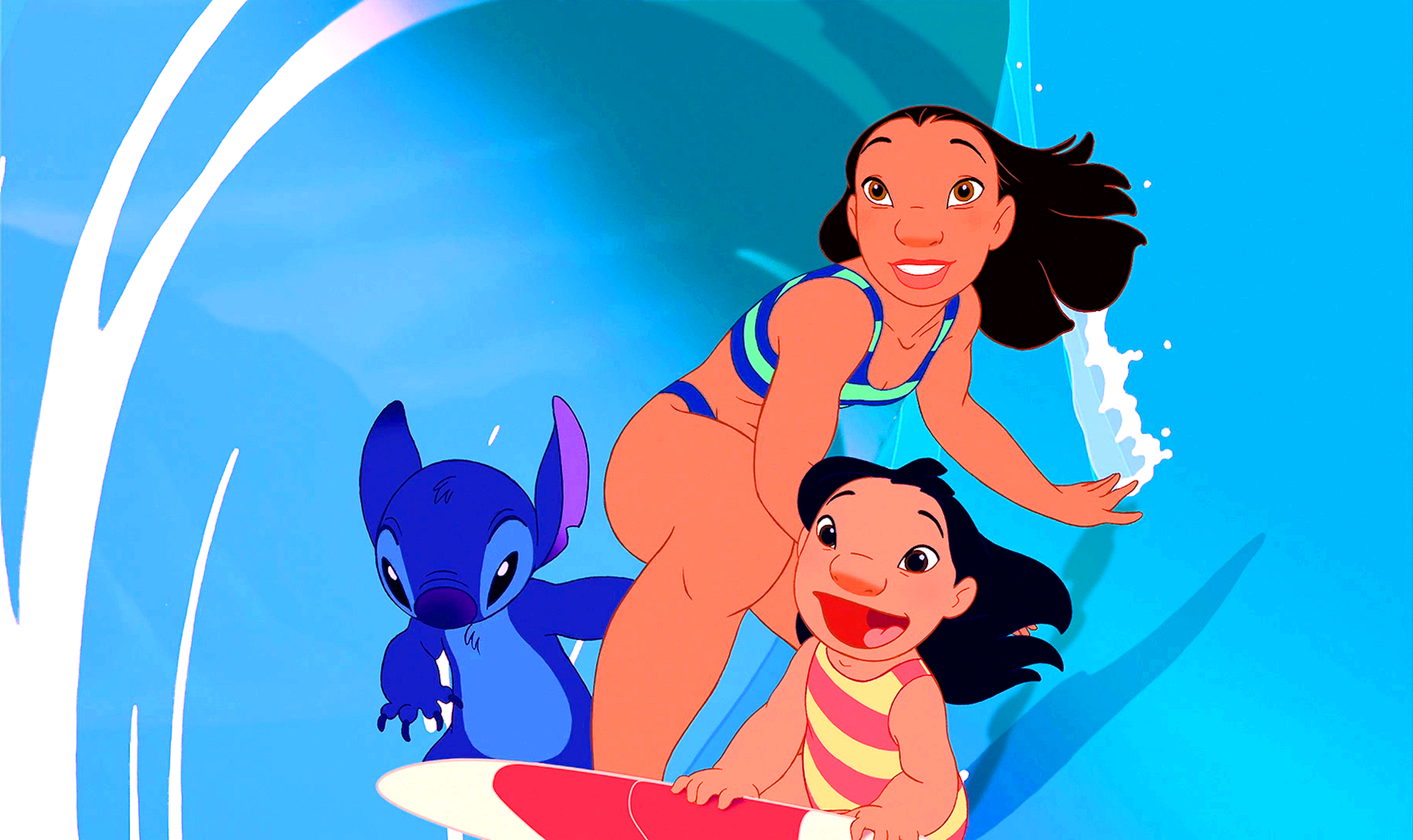 Walt Disney Screencaps - Stitch, Nani Pelekai & Lilo Pelekai - Walt.