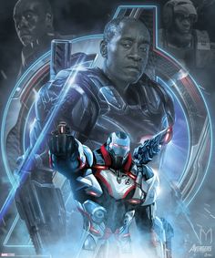  War Machine Avengers Endgame character poster