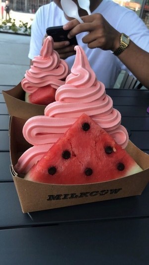 Watermelon Ice Cream Dessert