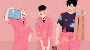  ☆ 排球 boys painting a mess! ☆