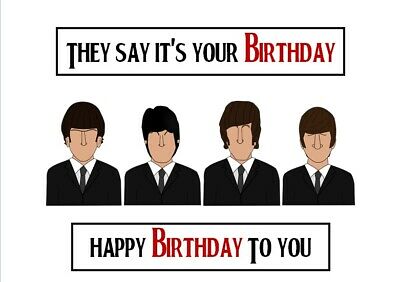 Beatles Birthday Card - Rubyrings fan Art (42920418) - fanpop