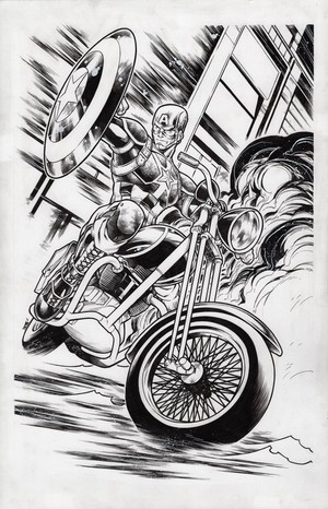  Captain America door Jim Towe