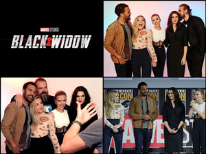  Cast of Black Widow -2019 Marvel Comic Con