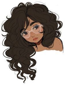  Curly Hair and Glasses