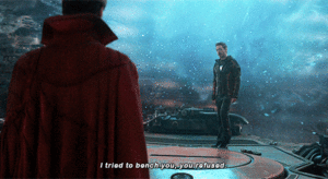  Doctor Strange and Tony Stark -Avengers: Infinity War (2018)
