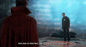  Doctor Strange and Tony Stark -Avengers: Infinity War (2018)