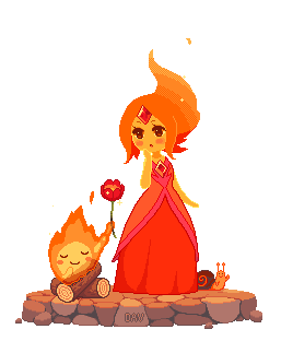  Flame Princess and Calcifer
