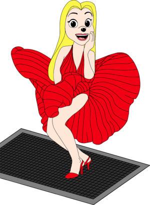 Heartfilia standing on a Subway Grating looked relaxed (in Red)