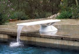  In Ground Diving Board With A Waterfall