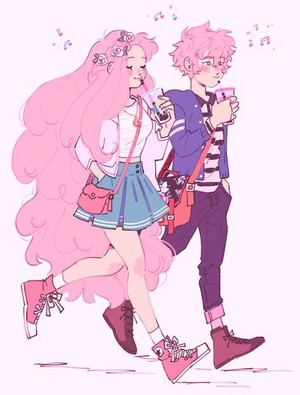  merah jambu as Bubble Gum