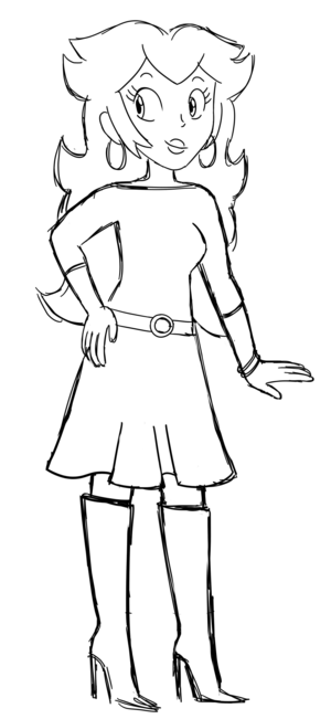 Princess đào - Ralph Lauren Style (Sketch)